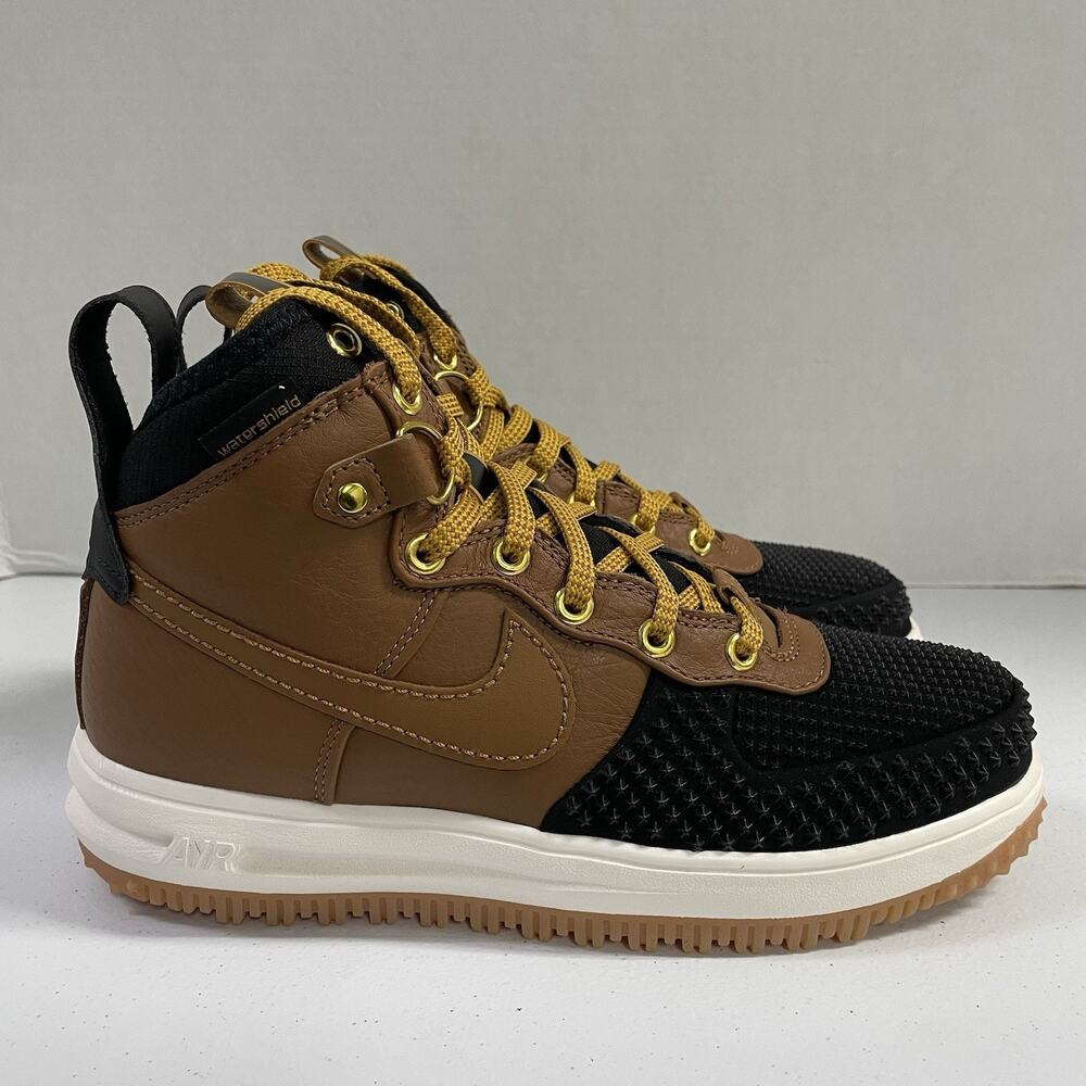 Nike Lunar Force 1 Duckboot Ale Brown Black 805899 202 Size 6.5 Men Size 8 Women - Picture 7 of 7